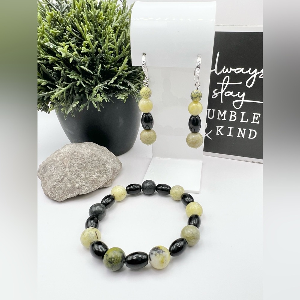 GRASS YELLOW TURQUOISE SET
